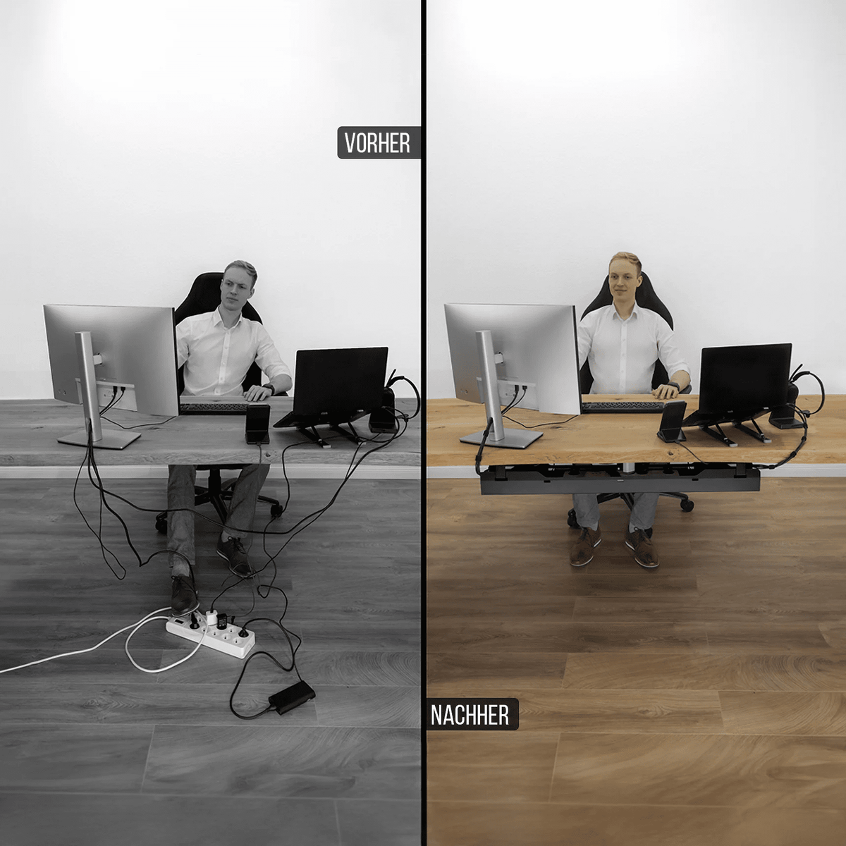 Kabelwanne für den Schreibtisch - Ultimate Setup