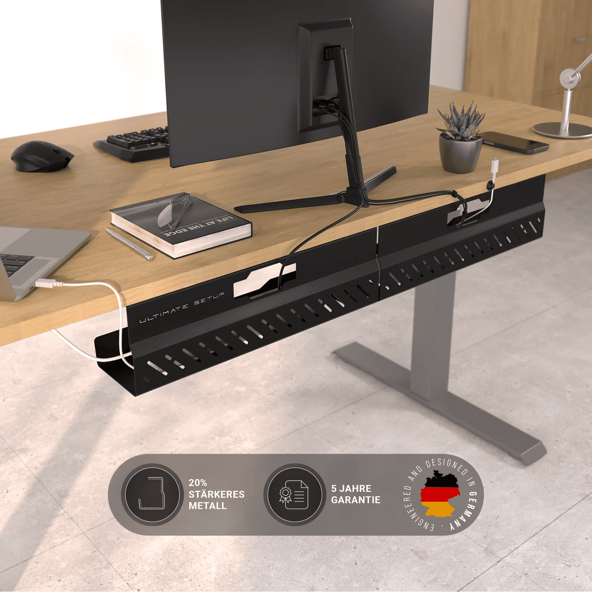 Kabelkanal für den Schreibtisch - Ultimate Setup