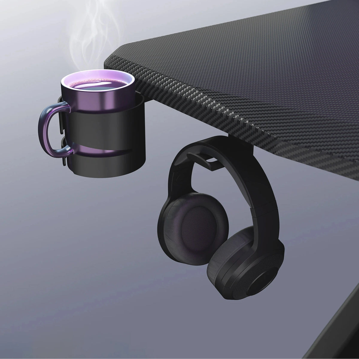 Becher & Kopfhörerhalter für den Schreibtisch - Ultimate Setup