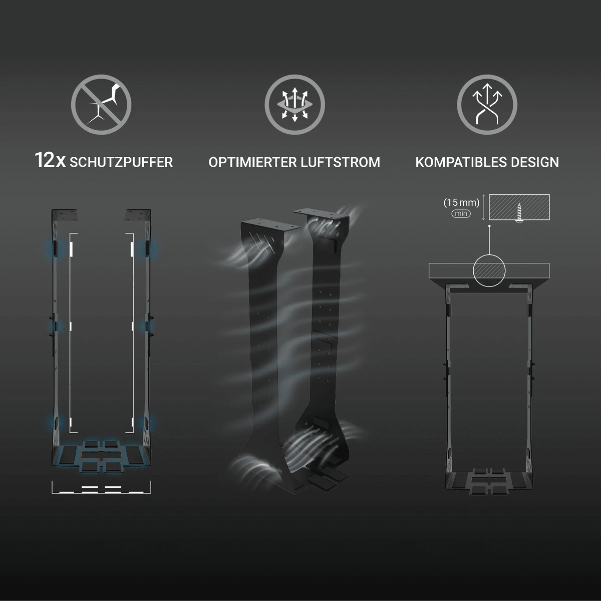 PC-Halter für den Schreibtisch - Ultimate Setup