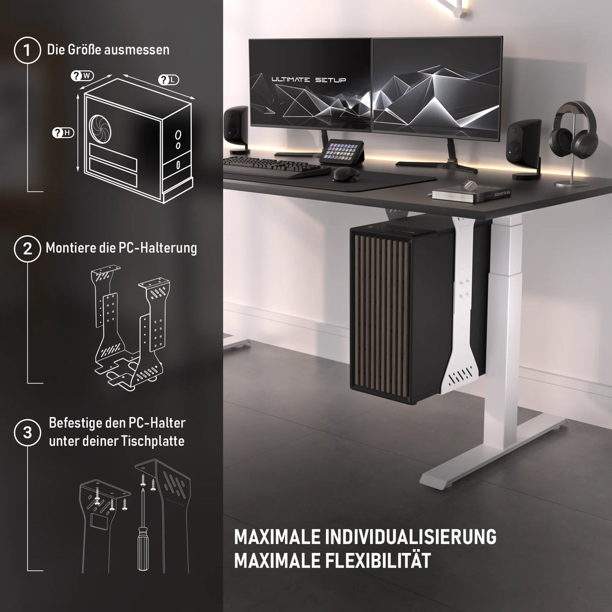 PC-Halter für den Schreibtisch - Ultimate Setup