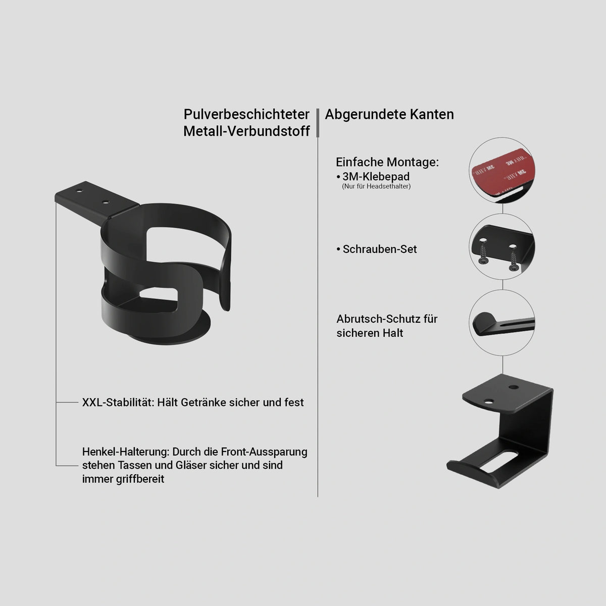 Becher & Kopfhörerhalter für den Schreibtisch - Ultimate Setup